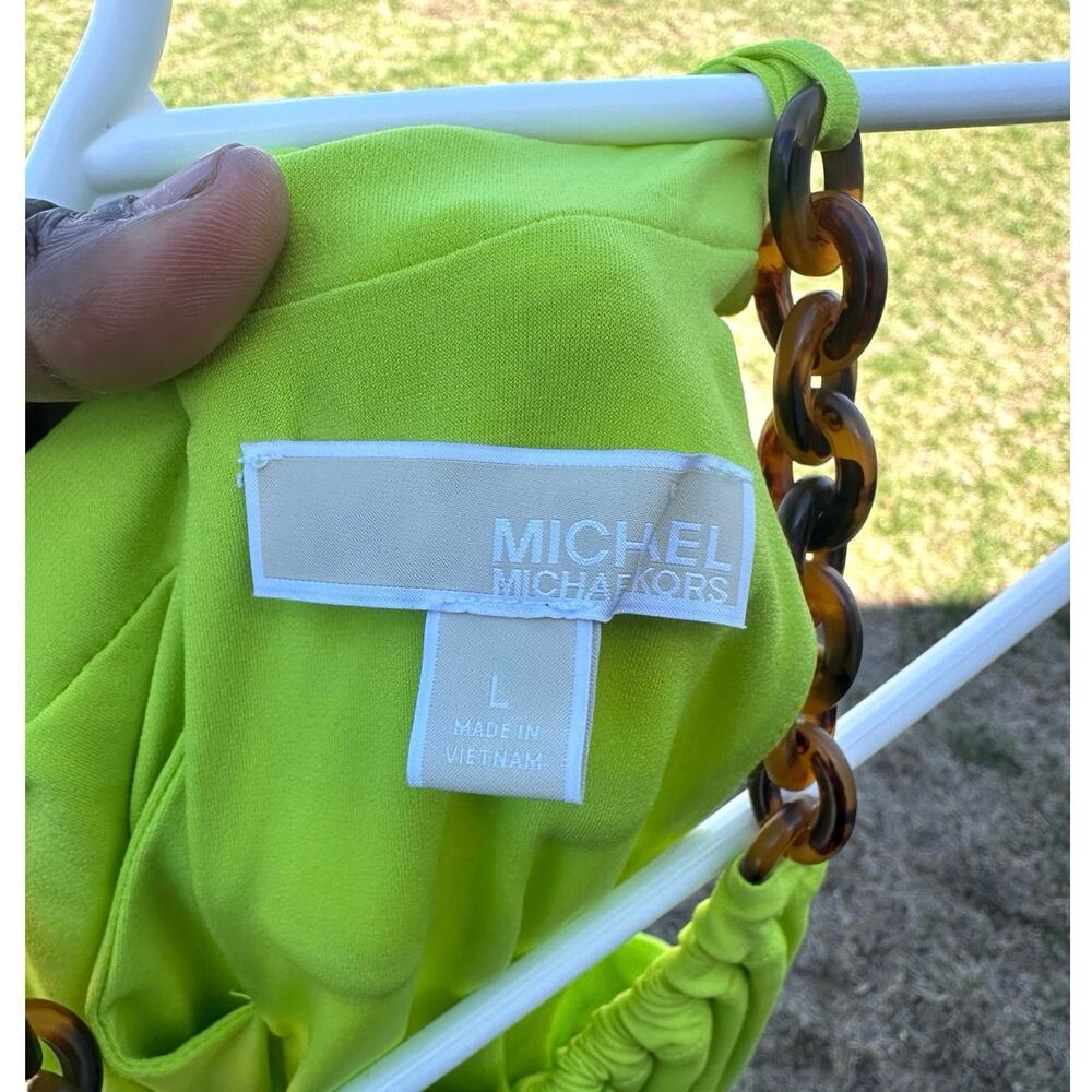 Michael Kors Women’s Lime Green Tank Top Size‎ Large - Picture 8 of 9